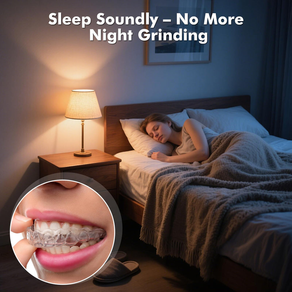 BPA-free mouth guard with soft inner layer and durable outer shell