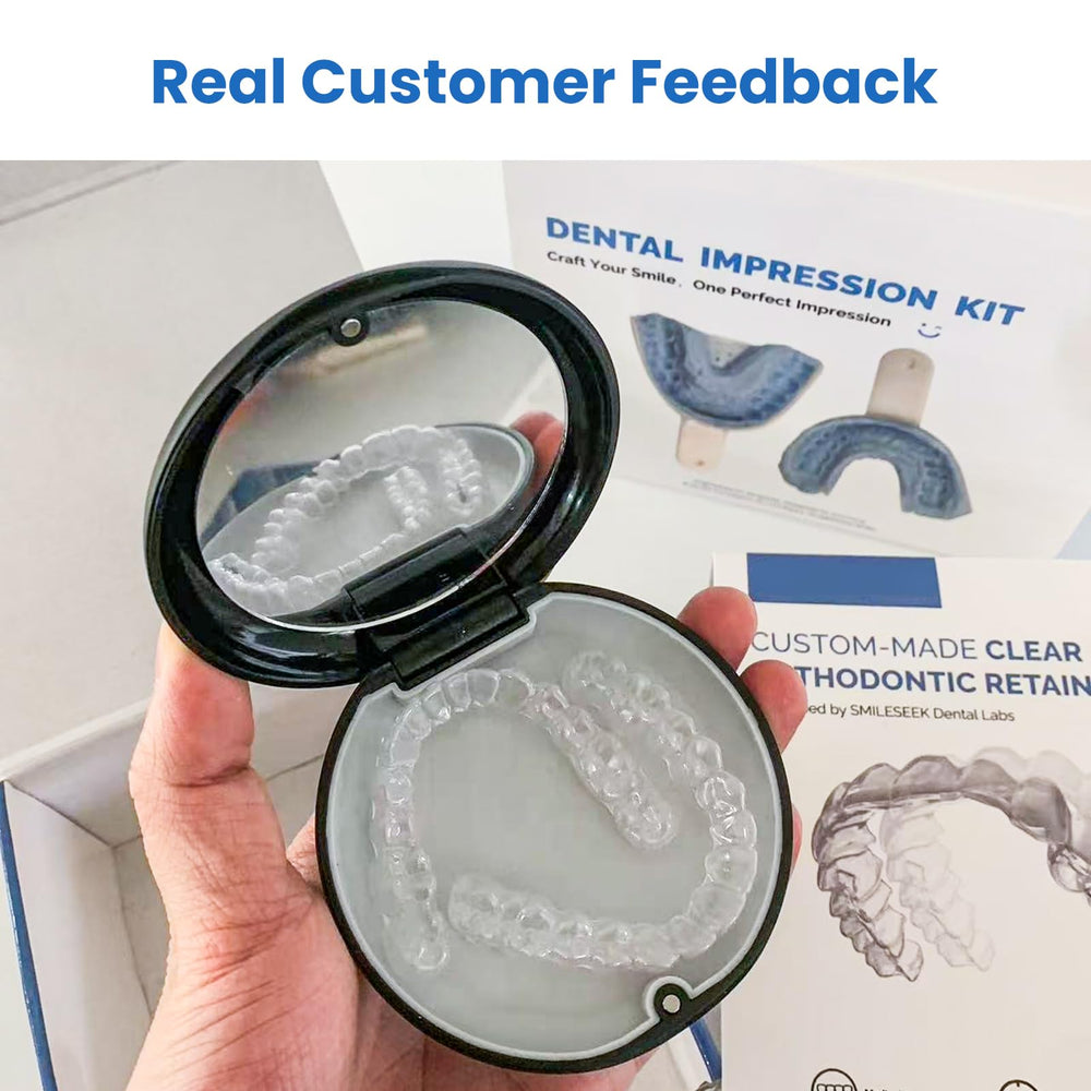 Professional dental lab-quality retainers with guarantee