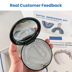 Professional dental lab-quality retainers with guarantee