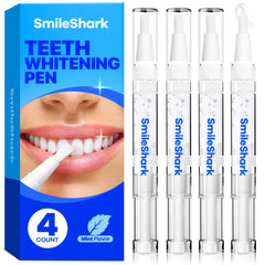 SmileShark Premium Teeth Whitening Pens four-count packaging