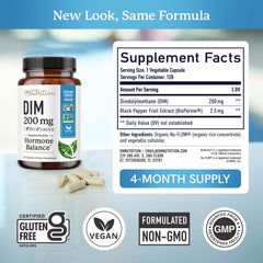 BioPerine included in SMNutrition DIM 200 mg for enhanced absorption.