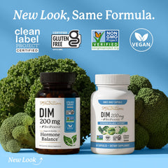 SMNutrition DIM 200 mg capsules arranged for easy daily use benefits.