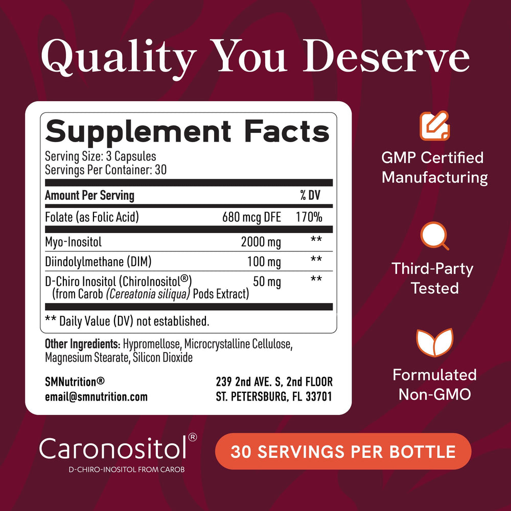 SMNutrition bottle in hand for scale, demonstrates compact one-month supply portability