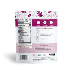 Smoothie made with Camu Camu Berry Powder