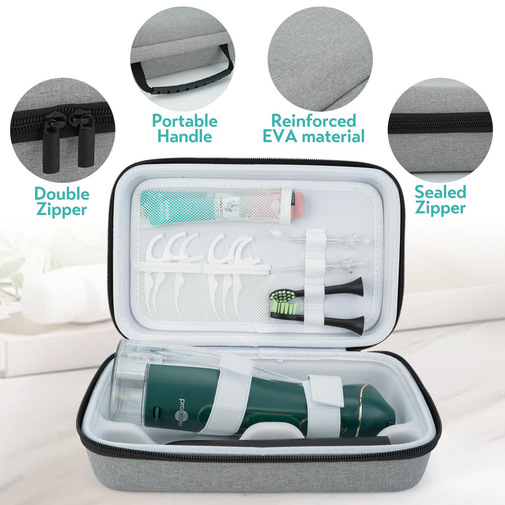 Durable EVA and oxford cloth protection for water flosser