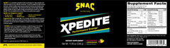 SNAC XPEDITE scoop beside the tub for quick pre-workout mixing