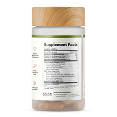 Daily heart health routine with supplements on desk or gym bag