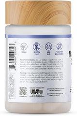 Serving size and directions on bottle label