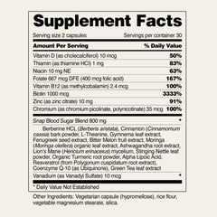Potential benefits of Snap Supplements Blood Sugar Blend