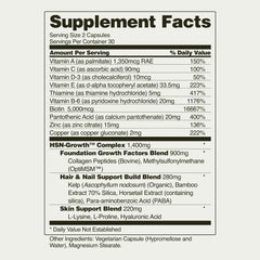 Close-up of strong nails