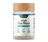 Front view of Snap Supplements Irish Sea Moss bottle