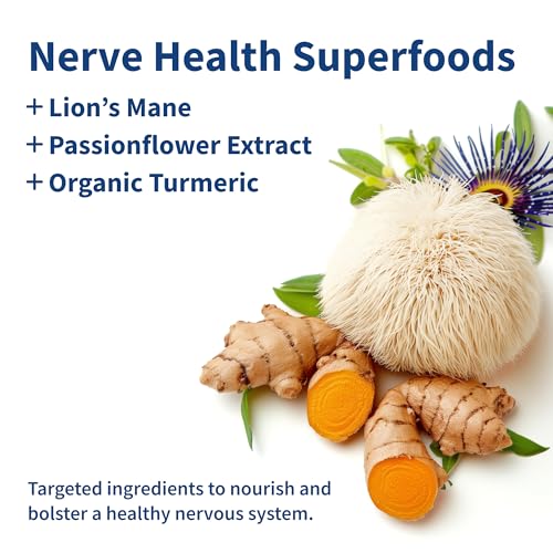 Label highlighting organic turmeric and herbs