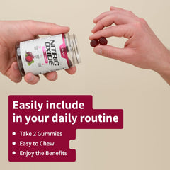 Snap Supplements gummies lifestyle scene illustrates a simple daily ritual with water.