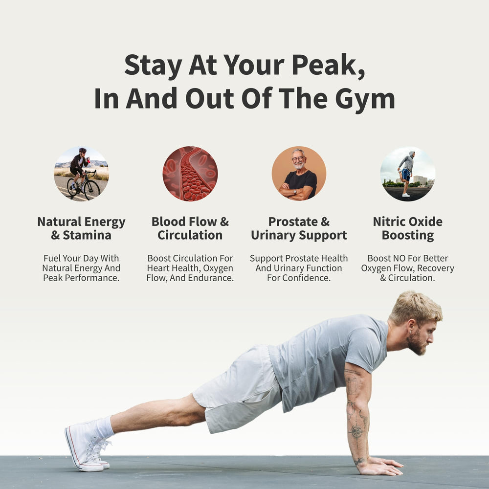 Prostate Health formula bottle featuring saw palmetto and nettle root