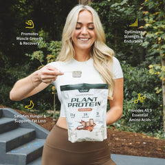 Nitric oxide boosting protein powder from Snap Supplements packaging