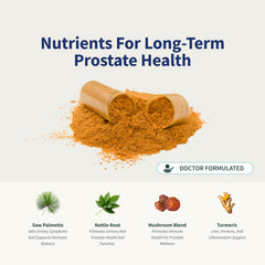 Close-up of Prostate Health bottle label