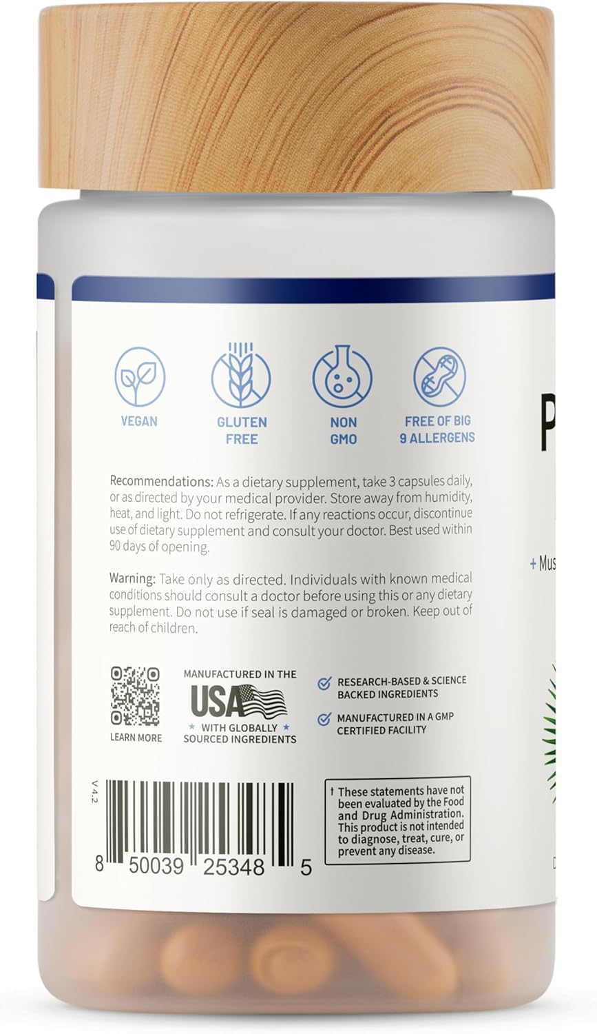 90 vegetarian capsules displayed in bottle