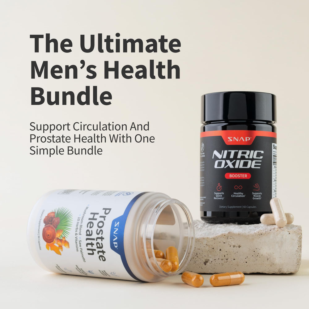 Key Prostate Health ingredients: saw palmetto, nettle root, beta sitosterol