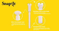 Micro screwdriver included in the Snapit repair kit