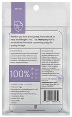 Snooze patches applied topically