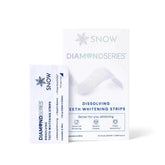 Front view of SNOW Diamond dissolving teeth whitening strips box