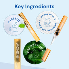 Close-up of whitening pen tip dispensing serum