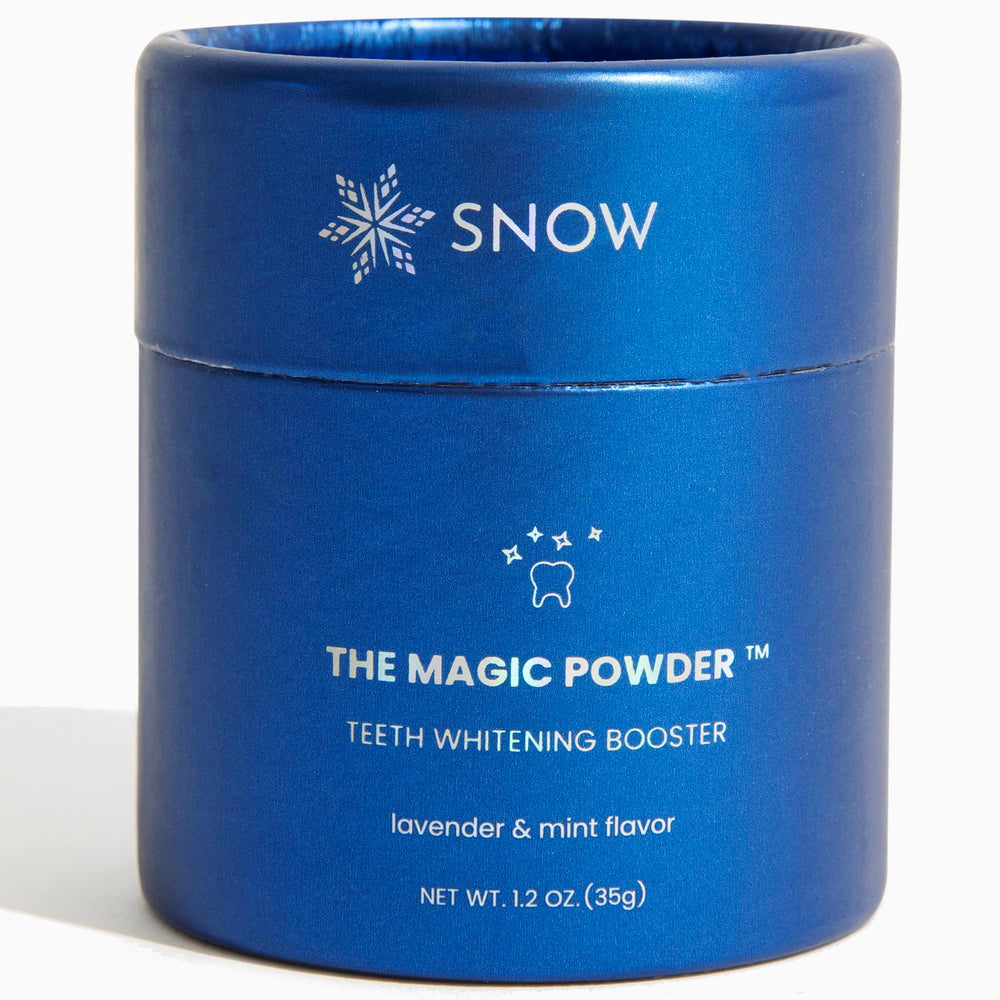 Snow Magic Teeth Whitening Powder bottle and packaging