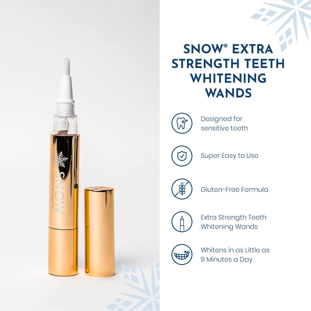 Smile with visibly whiter teeth after Snow whitening
