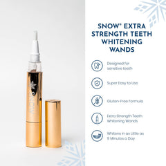 Smile with visibly whiter teeth after Snow whitening