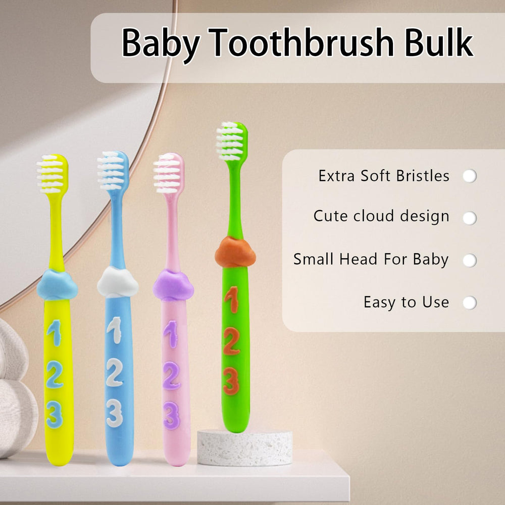 Set of 8 soft-bristle kid toothbrushes