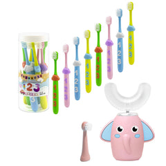 Snowrose kids electric toothbrush U-shaped with 360-degree cleaning