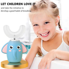 Two brush heads: silicone U-shaped head and soft head