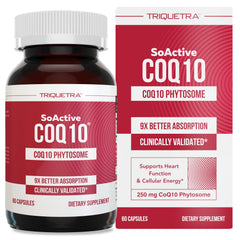 SoActive CoQ10 250 mg phytosome bottle and label