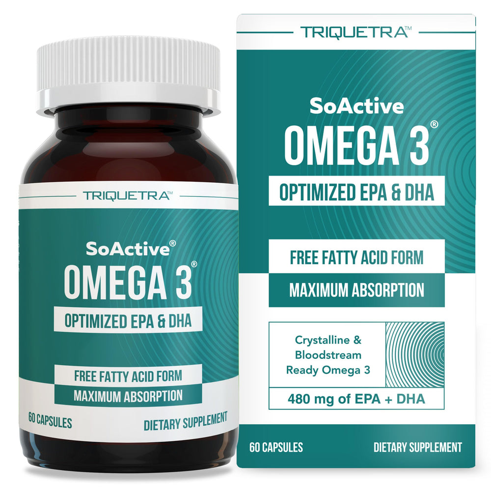 SoActive Omega 3 bottle with 60 capsules
