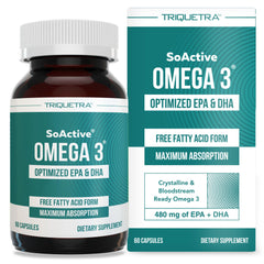 SoActive Omega 3 bottle with 60 capsules