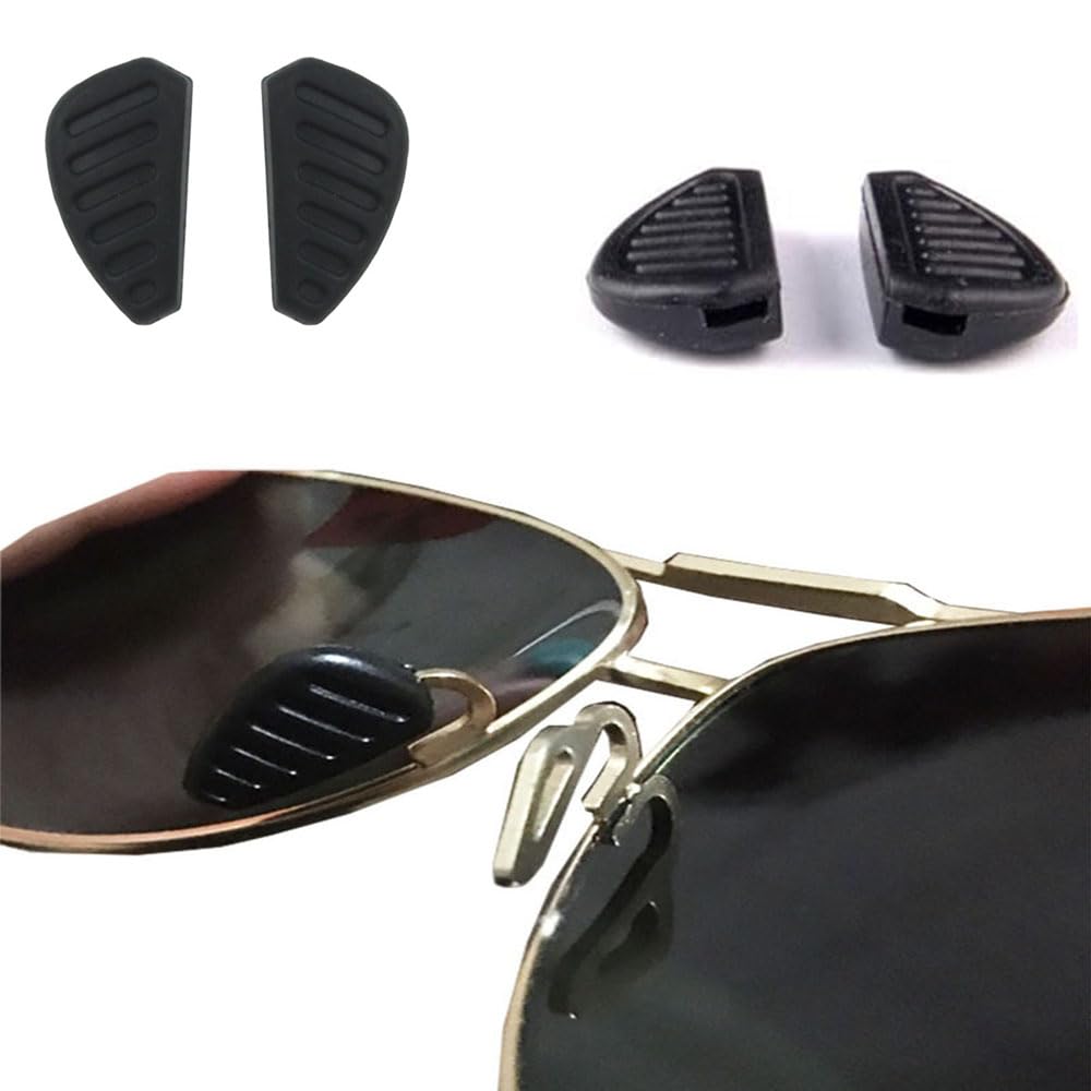 Soft silicone nose pad for sunglasses, black color