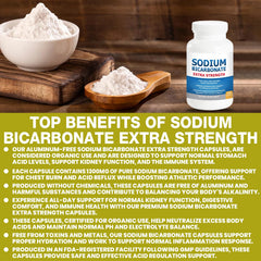 Sodium bicarbonate capsules 1300mg for athletic performance