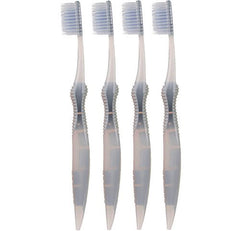 Sofresh flossing toothbrush for adults in grey with dual action bristles and soft grip handle