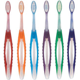 SoFresh flossing toothbrush with wide non-slip grip handle