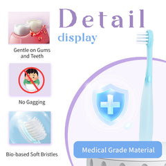 Soft-bristle brush with airbag design