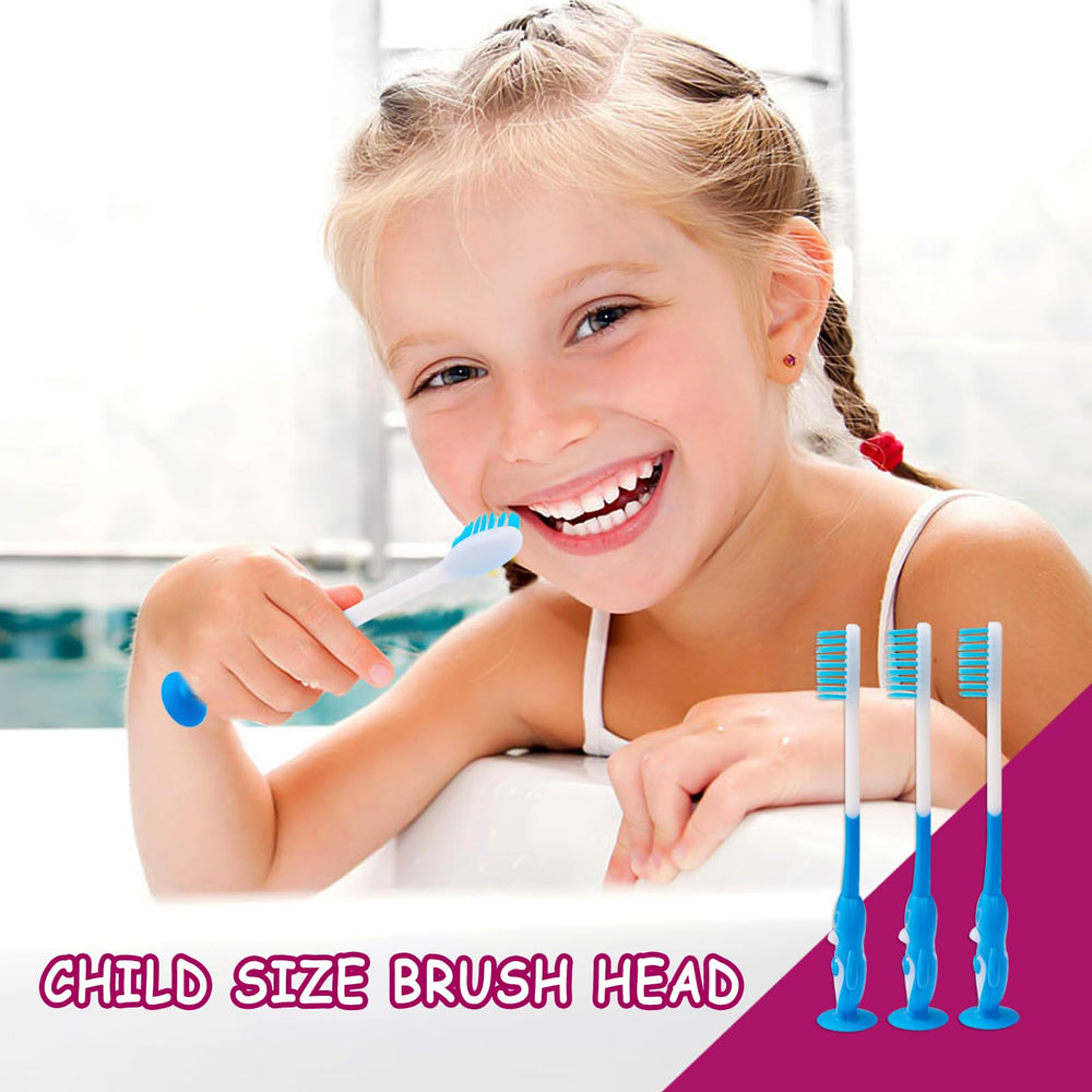 Soft bristles on toddler toothbrushes