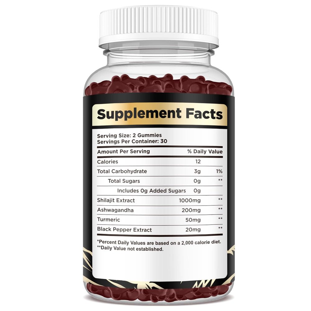 Soft, chewy Shilajit gummies in raspberry flavor