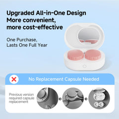 Travel-friendly kit with mirror and tweezers