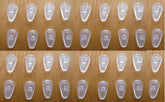 Close-up of soft silicone eyeglasses nose pads with air chamber