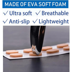Nose pads attached to glasses frame showing anti-slip design