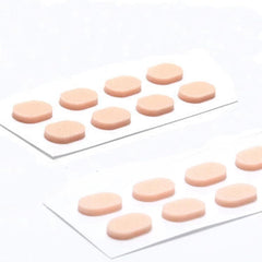 Nose pads adhering to metal glasses frame