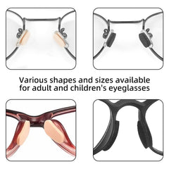 D-shaped skin-colored soft foam eyeglass nose pad