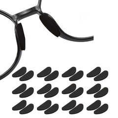Close-up of soft foam nose pads attached to glasses