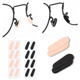 Oval black soft foam nose pads, 1.5mm thick