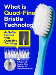 Soft multi-level bristles with 6000 bristles